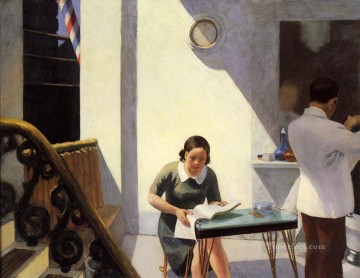 Edward Hopper Painting - the barber shop Edward Hopper